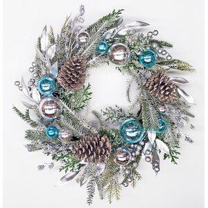 Peacock Christmas, Artificial Christmas Wreaths, Wall Wreath, Christmas Door Wreaths, Pinecone Wreath, Outdoor Wreaths, Xmas Wreaths, Winter Wreath, Deco Mesh Wreaths