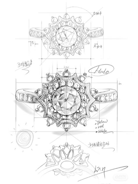 Brooch Design Sketch, 2d Jewelry Design, Fantasy Jewelry Drawing, 3d Ring Sketch, Jewerly Designs Sketches, Jwellery Designing Drawing, How To Draw Jewelry, Jewelry Sketch Design, Jewelry Design Portfolio