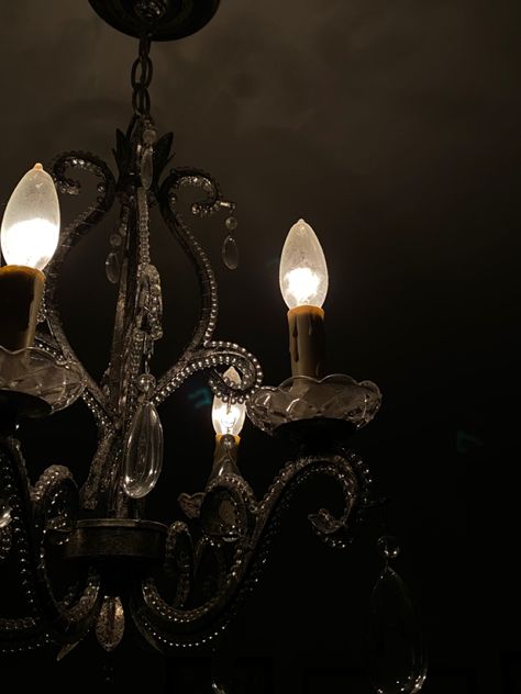 #photography #aesthetic #chandelier Aesthetic Chandelier, Chandelier Aesthetic, Photography Aesthetic, Chandelier Lighting, Light In The Dark, Wall Lights, Ceiling Lights, House Design, Lighting