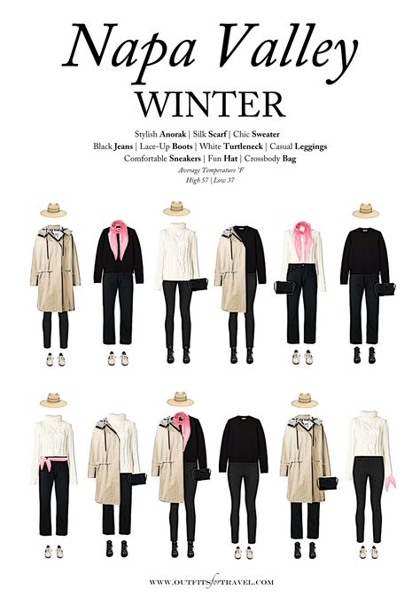 What to Wear to Napa Valley in the Winter - Outfits For Travel Napa In February Outfits, Winter Napa Valley Outfit, Napa Winter Outfit, Napa Outfits Winter, Napa Valley Outfit Winter, Napa Valley Winter, Napa Outfit, Wine Tasting Outfit, Wineries Outfit