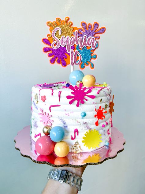 Slime Themed Birthday Cake, Slime Cake, Slime, Cake Topper, Cake Toppers, Party Ideas, Cake, 10 Things