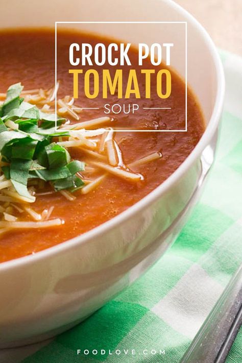 There’s nothing I love more than a dinner that practically makes itself. Except perhaps a dinner that practically makes itself that’s also cheap, healthy, low-calorie, crowd-pleasing, and most importantly, delicious. #foodlove #crockpotrecipes #tomatosoup Crockpot Vegan, Soup Crockpot, Tomato Soup Recipe, Tomato Soup Recipes, Vegan Comfort Food, Healthy Family Meals, Warm Food, Beef Recipes Easy, Easy Beef