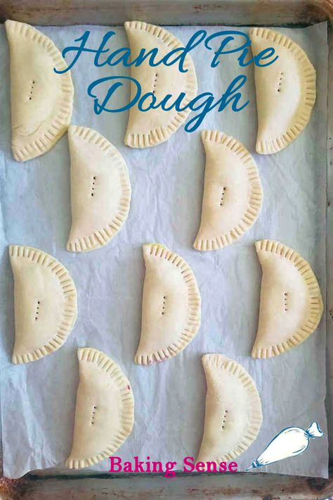 Baked Chocolate Hand Pies Recipes, Fried Pies Recipe Crusts, Fried Pie Dough Recipe, Hand Pies Baked, Hand Pies With Premade Pie Crust, Hand Pie Dough, Cream Cheese Pie Crust Recipe, Tart Dough Recipe, Cream Cheese Dough