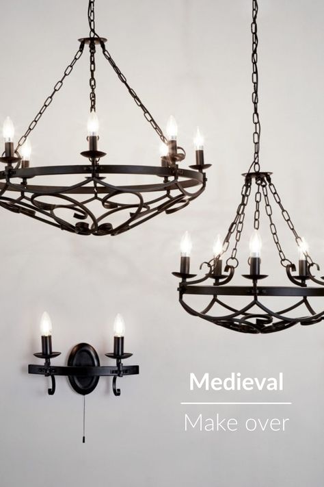 Gothic Pendant Lighting, Medieval Lighting, Medieval Chandelier, Gothic Lighting, Architecture Tips, Rustic Industrial Lighting, Gothic Chandelier, Lighting Kitchen Island, Royal Crescent