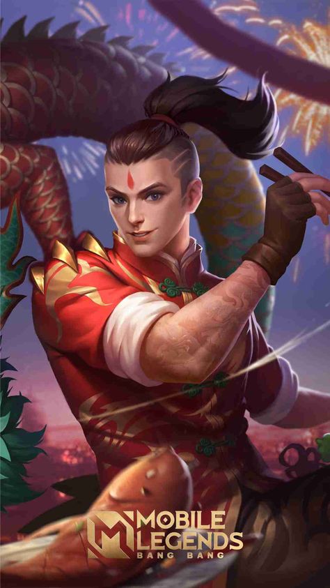 Chou Dragon Boy Wallpaper, Chou Dragon Boy, Mobile Legend Chou Skin, Kula Diamond, Miya Mobile Legends, Boy Mobile, Cracked Wallpaper, Alucard Mobile Legends, Dragon Armor