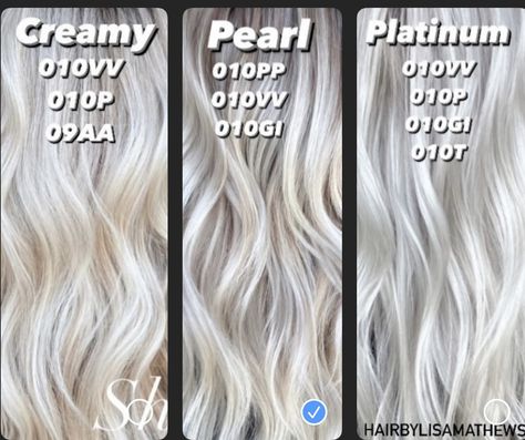 Icy Blonde Formula Shades Eq, White Blonde Shades Eq Formula, Platinum Blonde Hair Formula, Pearl Blonde Hair Color, Blonde Formulas, Redken Formulas, Hair Formulas, Amber Hair, Redken Hair Color