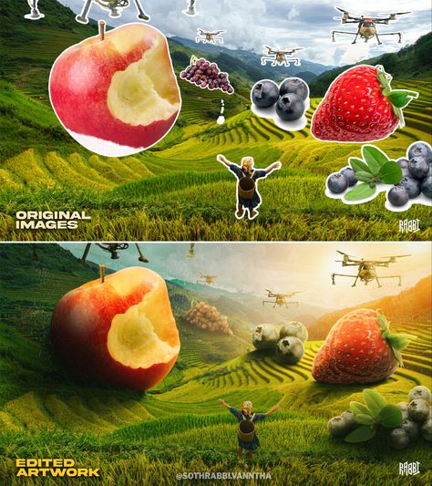 Farmer Day Creative Ads, Photo Manupilation Photoshop Ideas, Layout Product, Wine Advertising, Graphic Design Posters Layout, Photoshop Tutorial Typography, Photoshop Tutorial Photo Editing, Illustrator Design Tutorial, Raster Graphics