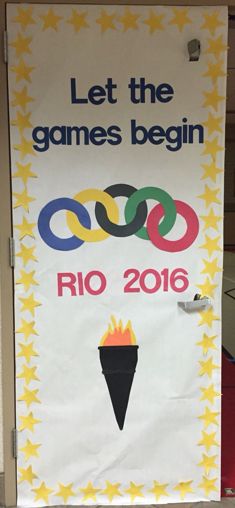 Olympic Board Ideas, Olympic Ideas For Classroom, Olympics School Theme Bulletin Boards, Back To School Olympic Theme, Olympic Theme Classroom Decorations, Olympic Door Decorations For School, Olympic Theme Bulletin Board Ideas, Olympic Themed Bulletin Board, Olympics Classroom Theme