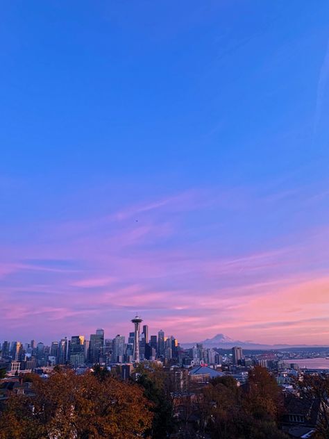 Seattle Kerry Park, Kerry Park Seattle, Today Tonight Tomorrow, Seattle Pictures, Sea Town, Usa Life, Still Awake, Aesthetic Instagram Stories, Pretty Trees