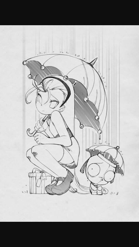 Bell Bleedman Art, Snafu Comics, Photo Rain, Rain Rain, Character Sketches, Invader Zim, Simple Illustration, Animated Drawings, Cartoon Character Design