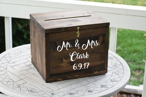 Personalized Wedding Card Box Wedding Card Box Rustic | Etsy | Card box wedding, Personalized wedding card box, Rustic card box wedding Rustic Wedding Card Holder, Box Wedding Card, Card Holder Wedding, Diy Card Box, Rustic Card Box, Personalized Wedding Card Box, Rustic Card Box Wedding, Letter Boxes, Rustic Wedding Cards