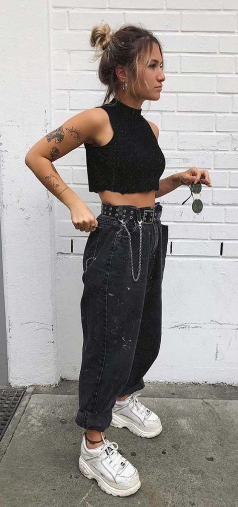 Edgy Outfits Summer, Casual Edgy, Causual Outfits, Mode Inspo, Alternative Outfits, Edgy Outfits, Mode Inspiration, Looks Vintage, Spring Summer Outfits