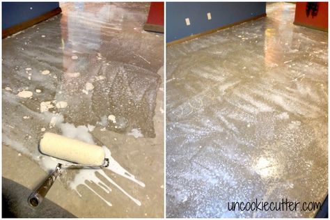 ays How To Refinish Concrete Floors, Raw Concrete Floors, Polishing Concrete Floors Diy, Refinishing Concrete Floors, How To Polish Concrete Floors, Polished Concrete Floor Basement, Diy Polished Concrete Floor, Polish Concrete Floors, Polish Concrete