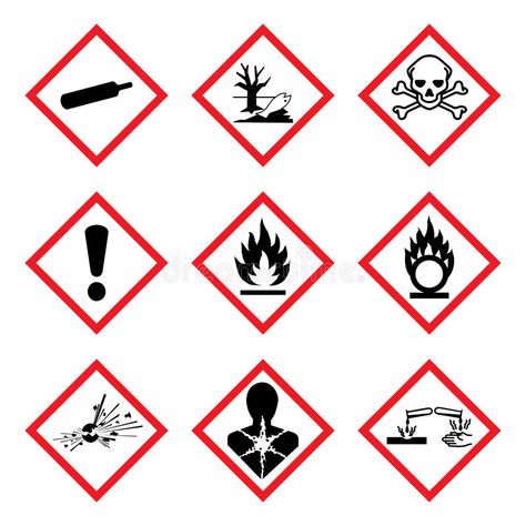 GHS 9 New Hazard Pictogram. Hazard warning sign WHMIS , isolated vector illustra , #AD, #sign, #WHMIS, #isolated, #warning, #GHS #ad Hazard Symbol, Hazard Sign, Warning Labels, Free Graphics, Label Templates, Free Vector Graphics, Warning Signs, Letter Logo, Printing Labels