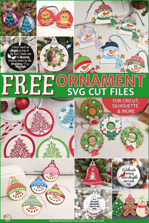 Ornament SVG Files Free, Cricut cut files free, Christmas Ornament SVG free, Cricut tutorial, Papercrafts, DIY Christmas Ornaments, Free ornament designs for Cricut, Cardstock crafts, Vinyl projects, personalized ornament SVG, wreath SVG, Snowman ornament SVG free, memorial ornament SVG, free SVG for ornaments How To Make Ornaments With Cricut, Svg Ornaments Free, Cricut Christmas Ornament, Vinyl Christmas Ornaments Cricut, Ornament Svg Files Free, Free Christmas Svg Files For Cricut, Free Vinyl Svg Files, Cricut Ornament Ideas, Christmas Decor Cricut