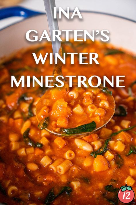 Ina Garten Winter Minestrone Soup, Ina Garten's Minestrone Soup, Ina Garden Minestrone Soup, Ina Garden Soups, Ina Garten Minestrone Soup, Ina Minestrone Soup, Ina Garten Soups, Winter Minestrone Soup Barefoot Contessa, Winter Minestrone