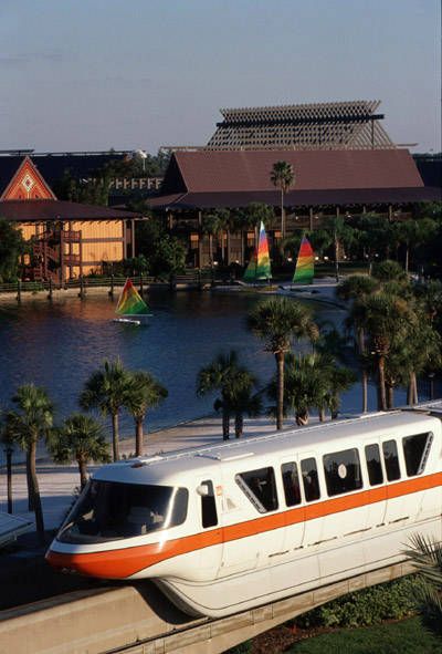 polymonorail Polynesian Resort Disney World, Disney World With Toddlers, Walt Disney World Marathon, Disney Polynesian, Disney World Secrets, Polynesian Village Resort, Polynesian Village, Polynesian Resort, Disney Secrets