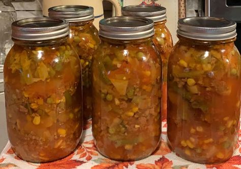 A Hearty Delight: Canning Hamburger Vegetable Soup