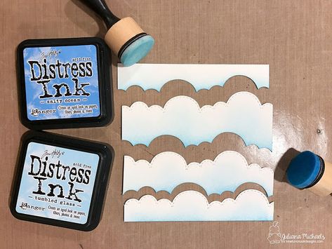 Newton's Nook Designs March Release | Day 1 Colored Pencil Techniques Tutorials, Reverse Stenciling, Distress Ink Techniques, Ranger Distress Ink, Cloud Stencil, Pan Pastels, Card Backgrounds, Stazon Ink, Distress Markers