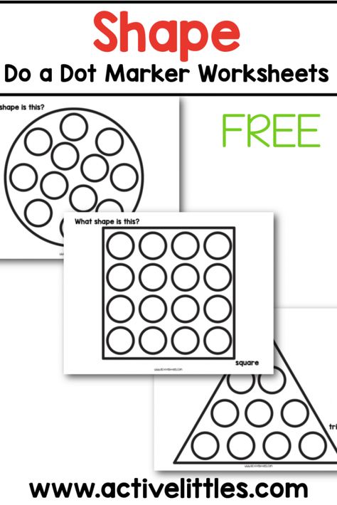 Shape do a dot marker worksheets Shape Worksheet, Dot To Dot Printables, Printable Shapes, Dot Worksheets, Toddler Worksheets, Shape Games, Do A Dot, Shapes Worksheets, Free Shapes