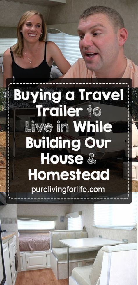 Living in a travel trailer while building your house and starting your homestead - click through for a tour! Travel Trailer Living, Build Your House, Residential Garage, Trailer Living, Travel Trailer Remodel, Camper Living, Trailer Remodel, Home Buying Process, Home Buying Tips