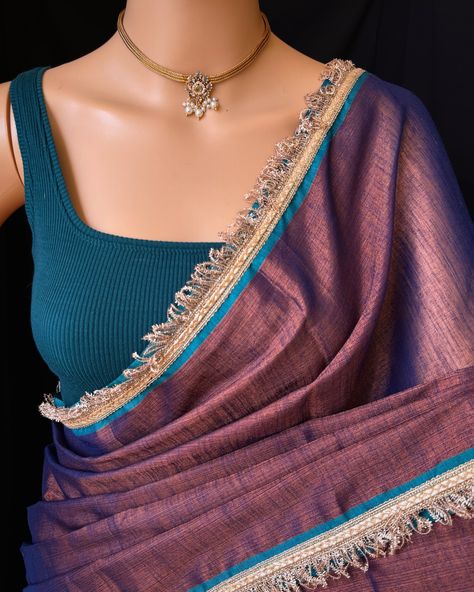 Copper blue tissue saree with contrast lace all over saree. Comes with beautiful teal blue thread tassels on pallu. Blouse: running blouse 80cm. To find this product in website: Www.thejacouture.in > Tissue sarees> copper blue tissue saree. Jewellery collaboration: @anvi__jewellery #mettalictissuesaree #tissuesaree #trendingsaree #tissuelacesaree #traditional #copperbluesaree #bluesaree Blue Tissue Saree, Tissue Sarees, Thread Tassels, Lace Saree, Saree Jewellery, Tissue Saree, Blue Saree, Indian Fashion Dresses, Traditional Dresses