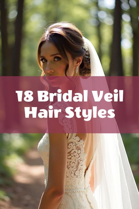 Did you know that the bridal veil hair trend is making a stunning comeback? Discover 18 jaw-dropping ways to style your hair with enchanting veils, floral crowns, and glitzy headpieces for your big day. Whether you're into classic elegance or boho chic, find the perfect accessory to complement your dream wedding look. Dive into the mesmerizing gallery now! Wedding Hair Side Swept With Veil, Hairstyles For Long Veil, Finger Tip Veils Bridal, Veil Placement Half Up, Making A Wedding Veil, Wedding Hair Styles With Vail, Long Hair With Veil Brides, Fingertip Veil Hair Down, Wedding Bun Veil