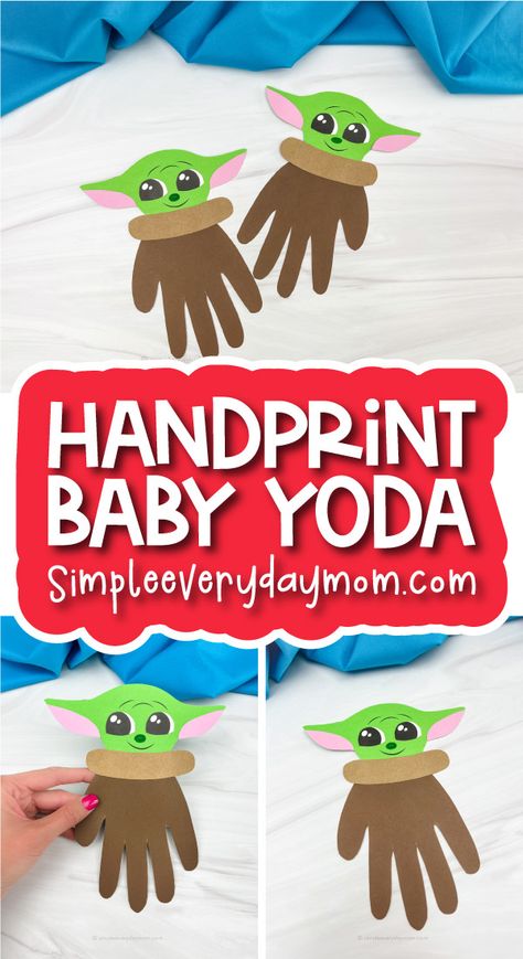 May The 4th Crafts For Kids, Star Wars Day Crafts, Star Wars Preschool Crafts, Star Wars Toddler Crafts, Star Wars Crafts For Toddlers, Yoda Craft Preschool, Star Wars Arts And Crafts, Star Wars Art For Kids, Star Wars Crafts For Kids Easy