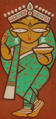 Bengal Patachitra, Bengali Painting, Jamini Roy Paintings, Kalighat Paintings, Jamini Roy, Rajasthani Art, Bengali Art, Kalamkari Painting, Canvas Art Projects