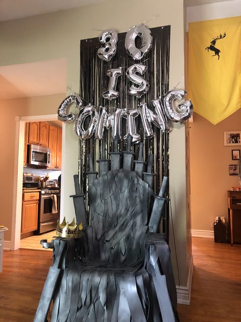 Game Of Thrones Birthday Decorations, Got Party Decoration, Game Of Thrones Decorations Party, Game Of Thrones Themed Party, Game Of Thrones Birthday Party Ideas, Game Of Thrones Party Ideas, House Of The Dragon Party, Game Of Thrones Theme Party, Game Of Thrones Party Decorations