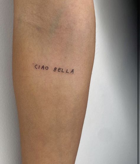 Italy Tattoo, Italian Tattoos, Tatoo Inspiration, Small Pretty Tattoos, Petite Tattoos, Discreet Tattoos, Dainty Tattoos, Ciao Bella, Subtle Tattoos