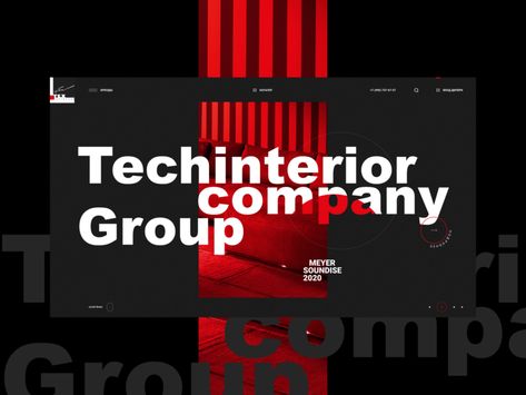 Techinterior dark. by Andrey Surenes on Dribbble Black And Red Website Design, Website Red, Red Website, Black Website, Medical Website, Medical Website Design, Tech Branding, Website Layout, Website Themes