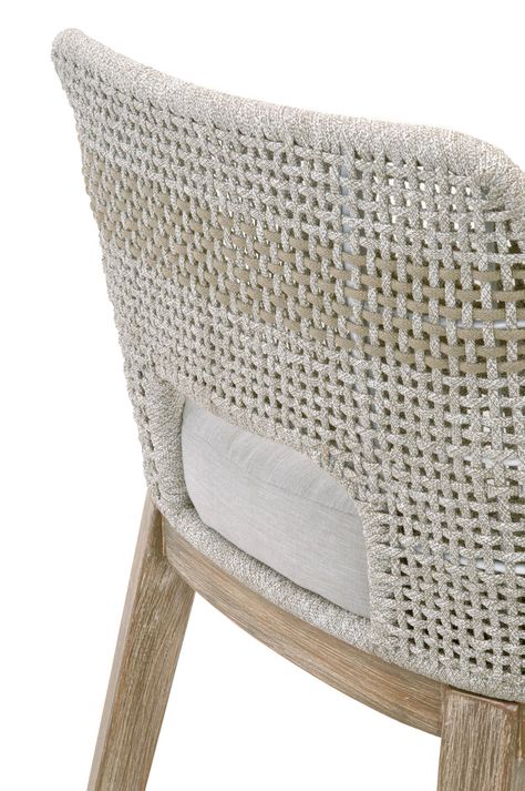 Tapestry Barstool Fabric Bar Stool, Colored Rope, Traditional Dining Room, White Rope, Outdoor Bar Stools, Counter Height Stools, Rope Design, Solid Mahogany, White Flats