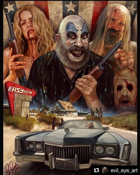 Devils Rejects Art, Rob Zombie Movies, Rob Zombie Art, The Devils Rejects, Horror Pics, Devils Rejects, Rob Zombie Film, Sheri Moon Zombie, The Devil's Rejects