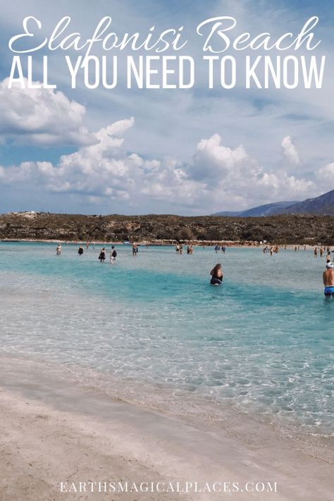 Elafonisi Beach Crete is one of the most beautiful beaches in Greece and in fact the world! With its pink sands, islands and crystal clear water Elafonissi beach is a paradise and therefore a visit is one of the best day trips you could take in Crete #Elafonisi #Crete #Beach #Greece #Sands Elafonisi Crete, Elafonisi Beach, Elafonissi Beach, Beaches In Greece, Greek Vacation, Best Beaches To Visit, Europe Holidays, Greece Travel Guide, Destination Ideas