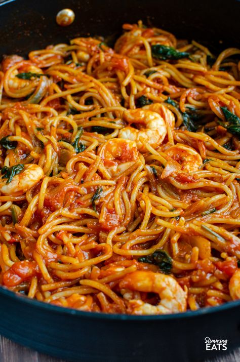 Introducing One Pot Shrimp Pasta: A scrumptious, hassle-free meal perfect for busy days. Say goodbye to multiple pots and pans with this simple yet satisfying dish! One Pot Seafood Pasta, One Pot Shrimp Pasta, One Pot Shrimp, Shrimp Spaghetti, Food Reference, Potted Shrimp, Spiral Pasta, Free Meal, Seafood Pasta