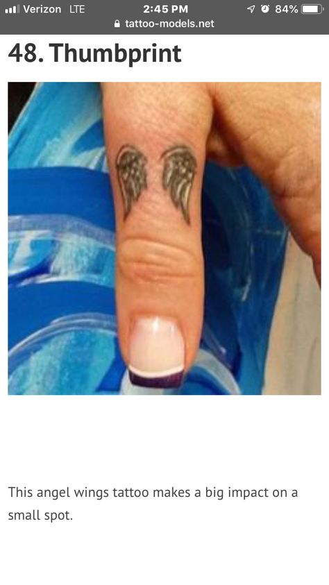 Wings Finger Tattoo, Angel Wing Finger Tattoo, Tattoo On Finger, Angel Wing Tattoo, Saved Tattoo, Stick N Poke, Angel Wings Tattoo, Wing Tattoo, Dad Tattoos