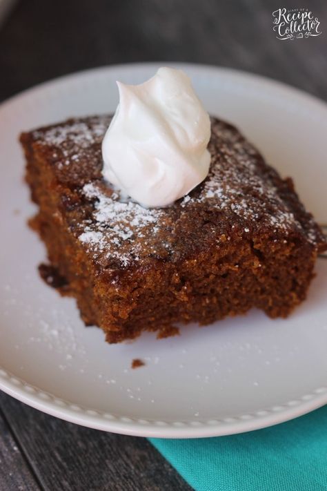 Old Fashioned Syrup Cake - A wonderful old-fashioned cake recipe made with Steen's cane syrup. - Cane Syrup, Gingerbread Cake Recipe, Crystallized Ginger, Syrup Cake, Sweetened Whipped Cream, Gingerbread Cake, Sweet Rolls, Old Fashion, Food Reviews