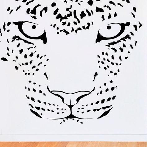 Animal Line Art, Leopard Drawing, Tiger Images, Wiccan Crafts, Lion Drawing, Leopard Face, Cat Art Illustration, Geniale Tattoos, Oc Drawings