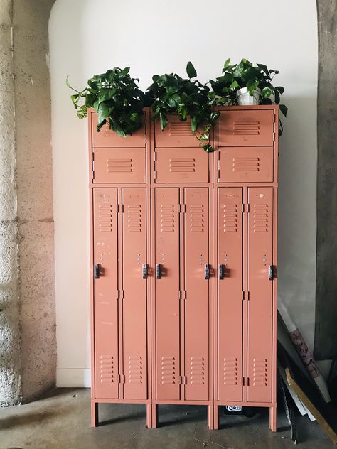 Locker Makeover Metal, Eclectic Industrial, Vintage Lockers, Bedroom Decor For Teen Girls, Metal Lockers, Funky Decor, Ikea Storage, Furniture Repair, Room Makeover Bedroom