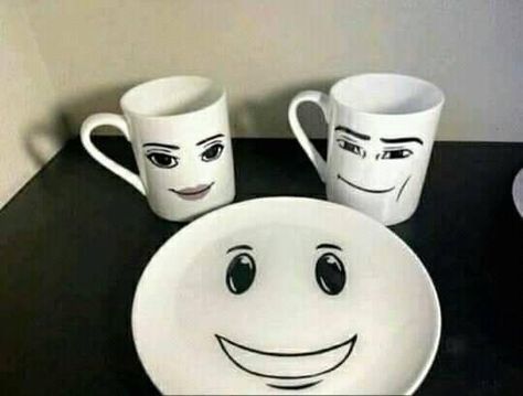 Roblox Mug, Free Emoji, Brain Rot, Face Mug, Roblox Memes, Birthday Wishes, Couple Goals, Give It To Me, Mug