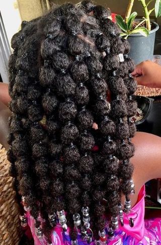 Black Kids Braids Hairstyles, Beauty Journal, Braids Hairstyles For Black Women, Big Box Braids Hairstyles, Girl Braided Hairstyles, Bubble Braids, Box Braids Hairstyles For Black Women, Dyed Hair Inspiration, Natural Curls Hairstyles