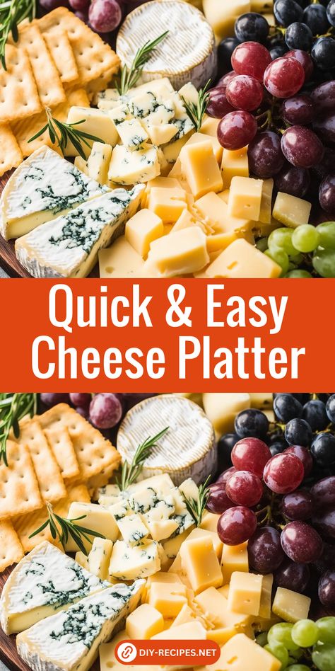 Need a quick party appetizer? This easy cheese platter features a variety of cheeses, fruits, and crackers for a balanced and beautiful board. Cheese And Fruit Tray Ideas, Cheese Board For Party, Non Meat Charcuterie Board, Cheese Cracker And Meat Tray, Easy Cheese Tray, Easy Cheese Board Ideas, Best Cheese Board Ideas, Creative Cheese Boards, Cheese Board Party Ideas