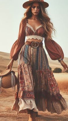 Epic Clothing, Elegance Dress, Thrift Store Outfits, Boho Outfit, Estilo Hippie, Boho Style Outfits, Boho Glam, Fashion Boho, Classy Fashion