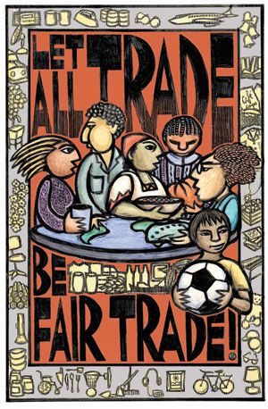 Cool fair trade poster. Picture For Consumer Awareness, Consumer Protection Drawings, Earth Flag, Consumer Awareness, Economics Project, Liberation Theology, Social Action, Awareness Poster, Gender Inequality