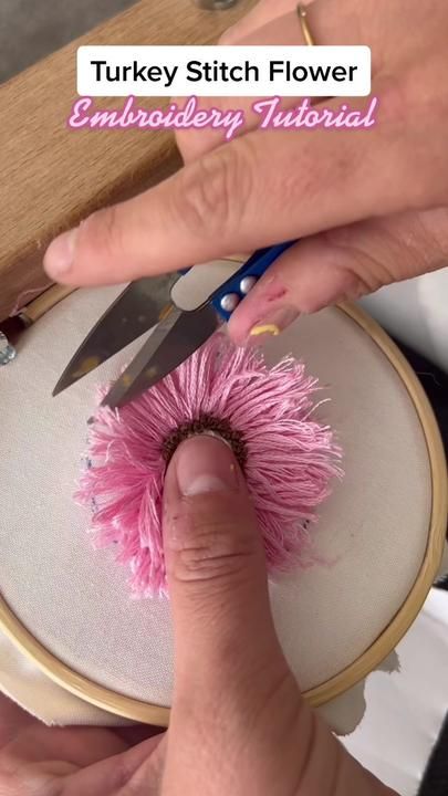 Turkey Stitch Embroidery Tutorial #embroidery #embroideryflower #turke... | Embroidery Tutorial | 87.4K Views | TikTok Turkey Stitch Embroidery, Crazy Quilt Stitches, Quilt Stitching, Embroidery Tutorials, Crazy Quilts, Embroidery Flowers, Cross Stitch Embroidery, Embroidery Stitches, Cross Stitch