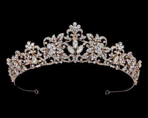 Quinceanera Jewelry, Quinceanera Tiaras, Quinceanera Crown, Quinceanera Dresses Gold, Rose Gold Tiara, Beautiful Tiaras, Gold Tiara, Wedding Tiara, Wedding Crown