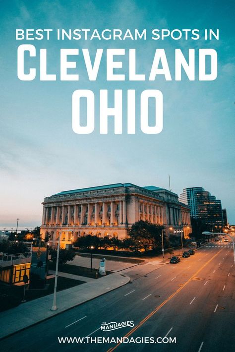 Capture the best photography spots in Cleveland with this complete list! We're sharing the top 20 best instagram spots in Cleveland Ohio where the best views are and amazing photo ops in the city. #Ohio #Cleveland #instagram #photography #downtown #bestviews #travel #summer #rustbelt #photo #explore Downtown Cleveland, Perfect Road Trip, Us Road Trip, Usa Travel Guide, Northeast Ohio, Travel Pics, Finger Lakes, Travel Blogging, Photography Guide