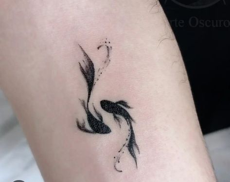 Pisces Tattoo Designs, Cute Thigh Tattoos, Small Back Tattoos, Cute Matching Tattoos, Tiny Tattoos For Women, Timeless Tattoo, Pisces Tattoos, Wicked Tattoos, Small Pretty Tattoos