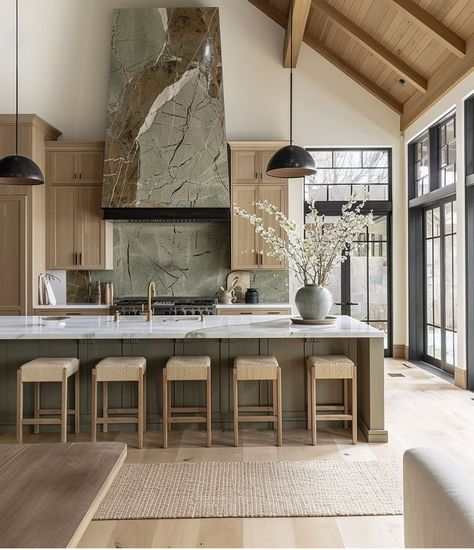 Interior Design Per La Casa, Dream Kitchens Design, Rustic Modern Kitchen, Rustic Kitchen Design, Wood Tones, Kitchen Inspiration Design, Design Del Prodotto, July 10, The Stone